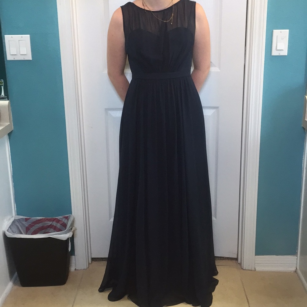 Size 4 Jenny Yoo Navy Blue Formal Dress